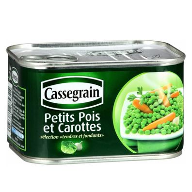 Cassegrain Erbsen und Karotten (Petits Pois et Carottes) - Frische Gemüsemischung