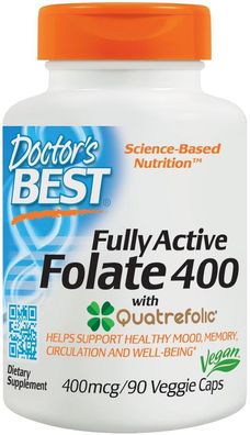 Fully Active Folate 400 with Quatrefolic - 90 vcaps