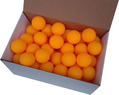 75 Tischtennisbälle 38mm ohne Aufdruck orange stabiles Material