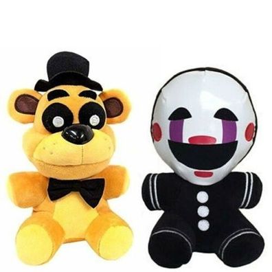 2* FNAF Five Nights at Freddy´s PURPLE Shadow GOLD Bear Red Spielzeug Plüschtiere