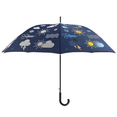 Esschert Design Regenschirm Farbwechsel mit Wettersymbolen