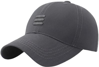 Dezente Unisex Graue Cap - Snapbacks Kappen Baseball Caps Capys Schirmmützen Hats