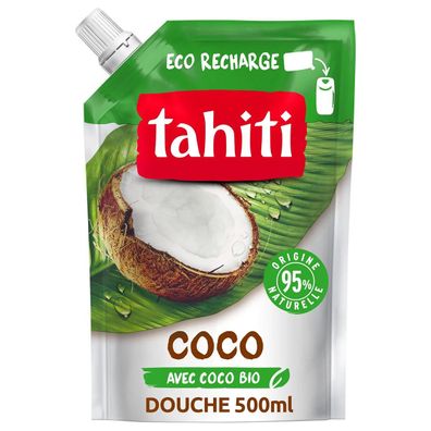 Tahiti - Coco Kokos Duschgel Nachfüllbeutel 500 ml - Tropisches Duscherlebnis