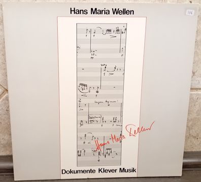 LP Hans Maria Wellen - Dokumente Klever Musik