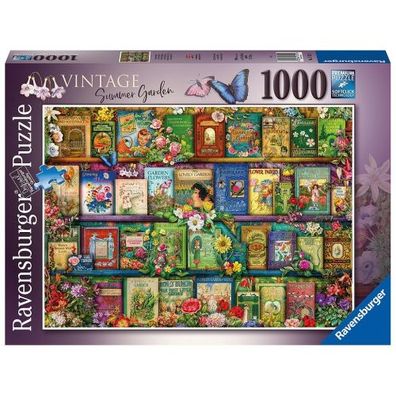 Ravensburger - Puzzle 1000 Vintage Summer Garden - Ravensburge... - ...