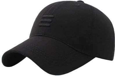 Dezente Schwarze Unisex Kappe - Snapbacks Baseball Caps Capys Schirmmützen Hats