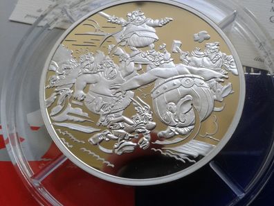 Original 20 euro 2007 PP Frankreich Asterix und Obelix 5 Unzen Silber - Rarität