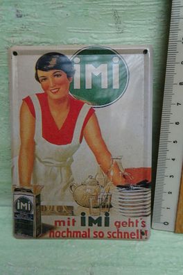 altes mini IMI Belchschild Reklame Werbung Henkel Düsseldorf