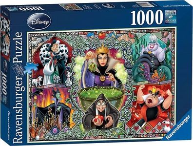 Ravensburger - Puzzle 1000 Disney Villians Wicked Women Gothic - Ravensb...