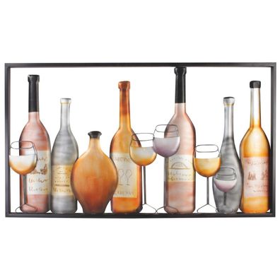 Flaschen und Gläser ? 100x57cm, Metall, Handarbeit, von Artishoque
