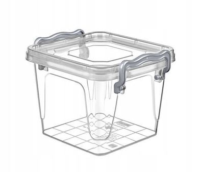 KADAX Aufbewahrungsbox mit Deckel, Robuster Plastikbehälter aus Kunststoff