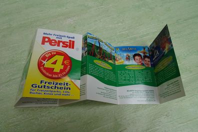 Persil Freizeitgutschein 2004 Ferienparks CD´s Bücher neuwertig