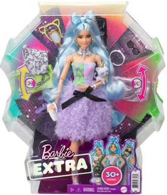 Mattel - Barbie Extra Doll & Accessories Set with Mix & Match Pieces ...