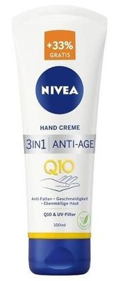 Nivea Sonnenschutz Handcreme, Q10 Anti-Age, 100ml