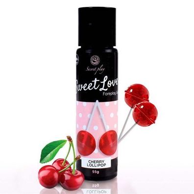 Ideal für die Intimmassage Sweet Love Cherry Lollipop Gel 60 ml