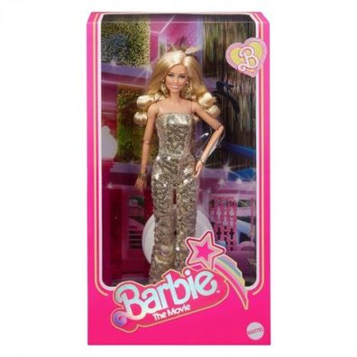 Mattel - Barbie Signature The Movie Barbie in Gold Disco Jumpsuit - ...