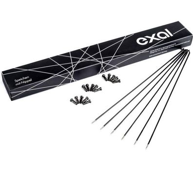 Exal Speichen ED 2.00 / 1.8 Niro 250mm schwarz 100 Stück