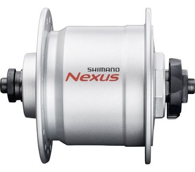 Shimano Nabendynamo NEXUS DH-C3000-3N 3W, Schnellspann, silber