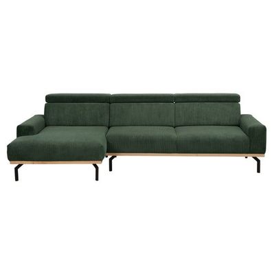 Max Winzer Emmi Longchair links / Sofa 2,5-Sitzer rechts dunkelgrün