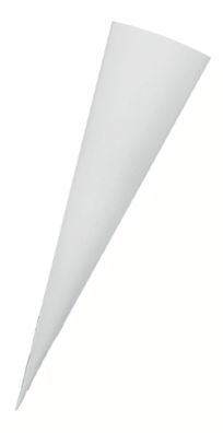 ADINA Schultüten - Rohling weiß, 70cm rund ohne Verschluss
