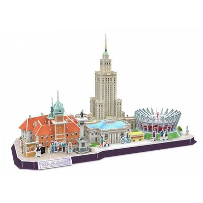 Cubicfun 3D-Puzzle CityLine-Panorama: Warschau 159 Stück