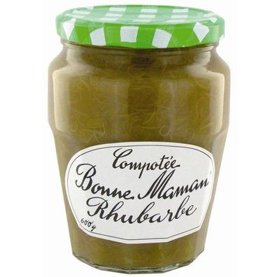 Bonne Maman Compotée Rhubarbe - Erfrischendes Rhabarberkompott in Glas
