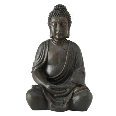 FeineHeimat Buddha Figur sitzend in Meditation 50 cm - Inspirierende Gartendekoration