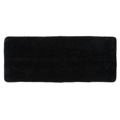 Badematte Badvorleger schwarz 50x120 cm Teppich Duschvorleger Badteppich Dekoration