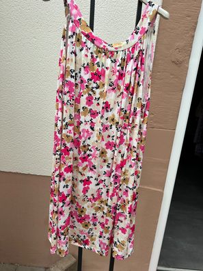 tolles buntes Sommer Kleid mit Blumen Muster Größe 36 - 42