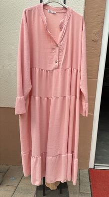 tolles langes Sommer Kleid in rosa Größe 38 - 44/46