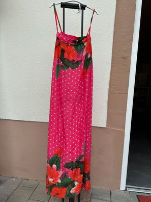 tolles langes Sommerkleid pink Größe 38 - 42