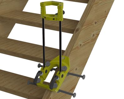 FAMAG Treppenbaubohrständer schwenkbar inkl. Stabilis. für max Bohrerlängen 320 mm oh