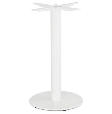Kokoon® Tischfuß (ohne Tischplatte) 40x40x73 cm, Metall, Weiß,16,72 kg