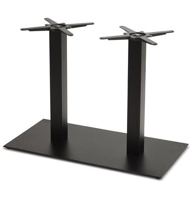 Kokoon® Tischfuß (ohne Tischplatte) 50x100x73 cm, Metall, Schwarz,45,5 kg