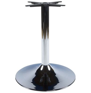 Kokoon® Tischfuß (ohne Tischplatte) 75cm 60x60x75 cm, Metall, CHROM,29 kg