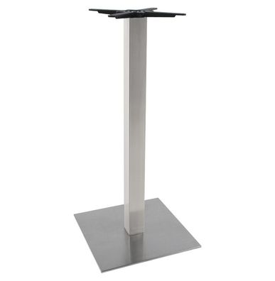 Kokoon® Tischfuß (ohne Tischplatte) 110cm 50x50x110 cm, Metall, Rostfreier Stahl,24,5