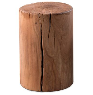 Kokoon® Niedriger Design-Hocker ARNO 30x30x44 cm, Holz , Natürlich,29,5 kg