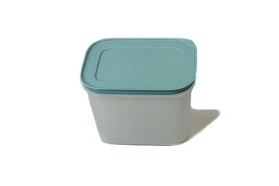 Tupperware Gefrier-Behälter 1,1 L hoch pastellblau weiß Eis-Kristall Eiskristall