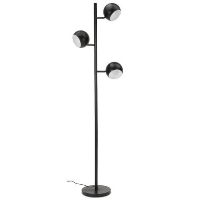 Kokoon® Stehlampe GLOBUS 25x43x164 cm, Metall, Schwarz,11 kg