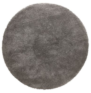 Kokoon® Design-Teppich POAL 160x160x1 cm, Textil, Dunkelgrau,6,05 kg