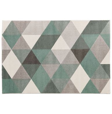 Kokoon® Design-Teppich MUOTO 160x230x1 cm, Textil, Grün,8,5 kg