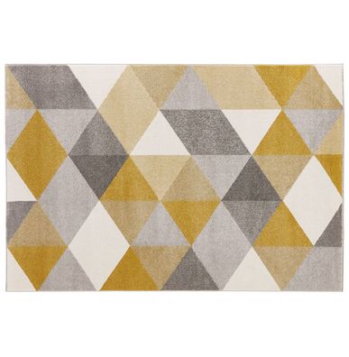 Kokoon® Design-Teppich MUOTO 160x230x1 cm, Textil, Gelb,8,5 kg