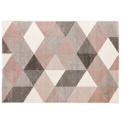 Kokoon® Design-Teppich MUOTO 160x230x1 cm, Textil, Rosa,8,5 kg