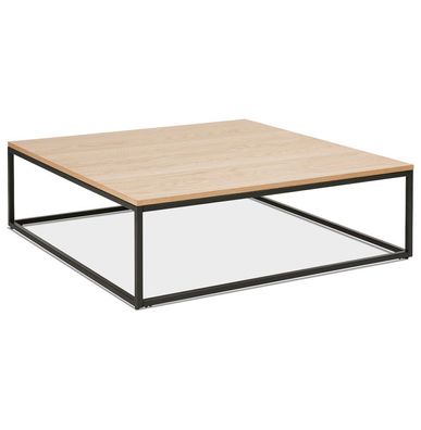 Kokoon® Niedriger Design-Tisch PRETTI 110x110x35 cm, Holz , Natürlich,33,22 kg