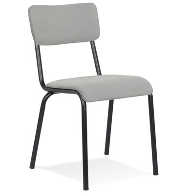 Kokoon® Design-Stuhl MARCEL 49,5x59x83 cm, Textil, Grau,8,8 kg