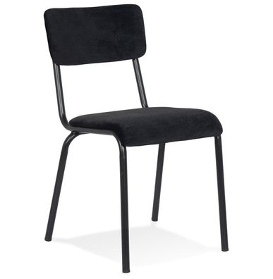 Kokoon® Design-Stuhl MARCEL 49,5x59x83 cm, Textil, Schwarz,8,8 kg