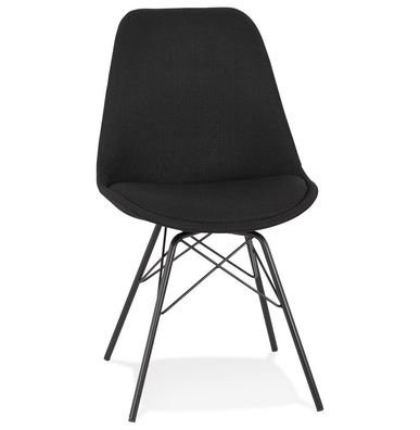 Kokoon® Design-Stuhl MUNDI 45x55x83 cm, Textil, Schwarz,9 kg