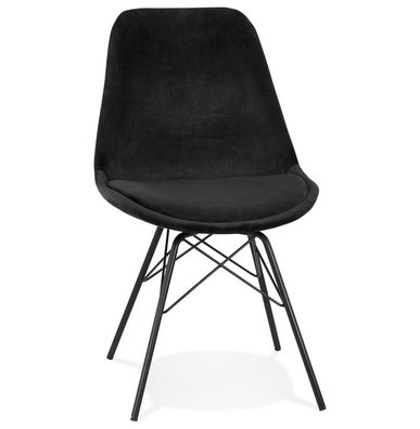 Kokoon® Design-Stuhl DOLCE 45x55x83 cm, Textil, Schwarz,9 kg