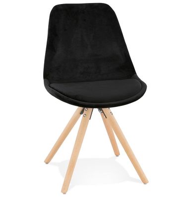 Kokoon® Design-Stuhl JONES 48x56x84 cm, Textil, Schwarz,11,84 kg