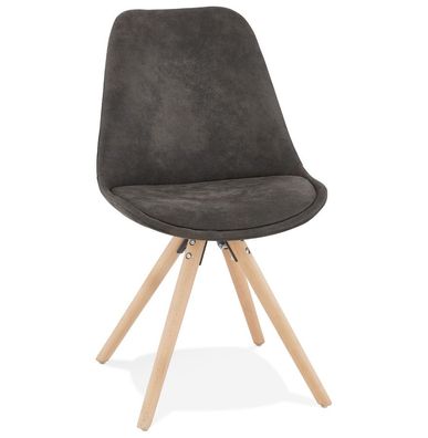 Kokoon® Design-Stuhl Charlie 48x56x84 cm, Textil, Dunkelgrau,11,84 kg